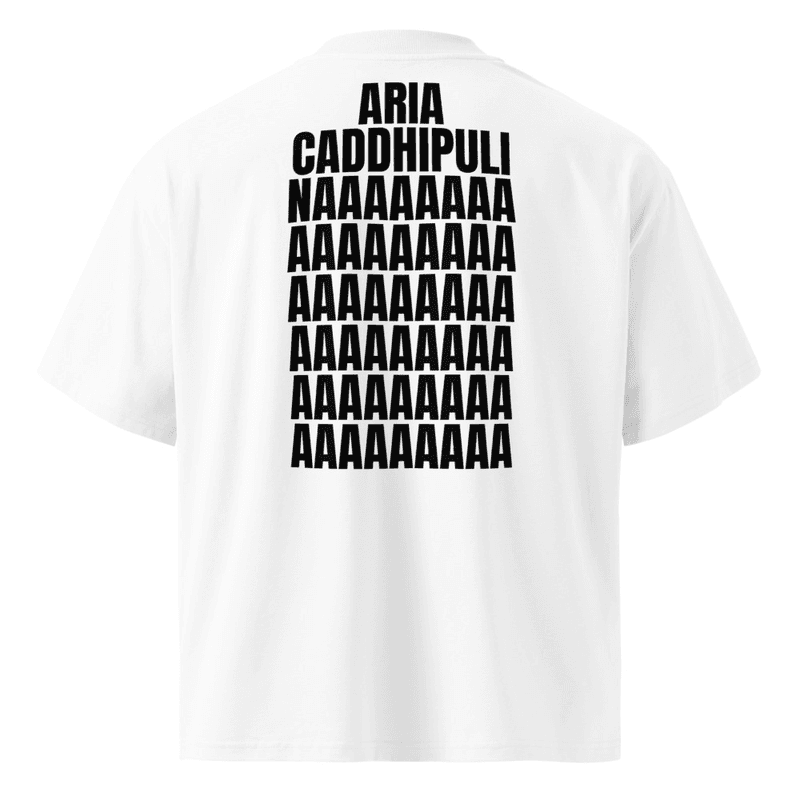 Maglietta BLESSUD "ARIA CADDHIPULINA AAAAAAAAA…" — vista fronte