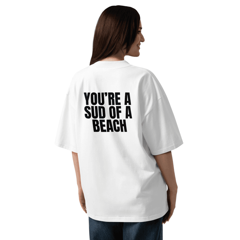 Maglietta BLESSUD "YOU'RE A SUD OF A BEACH" — vista mockup