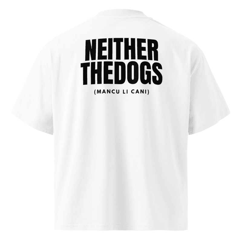 Maglietta BLESSUD "NEITHER THE DOGS (MANCU LI CANI)" — vista fronte